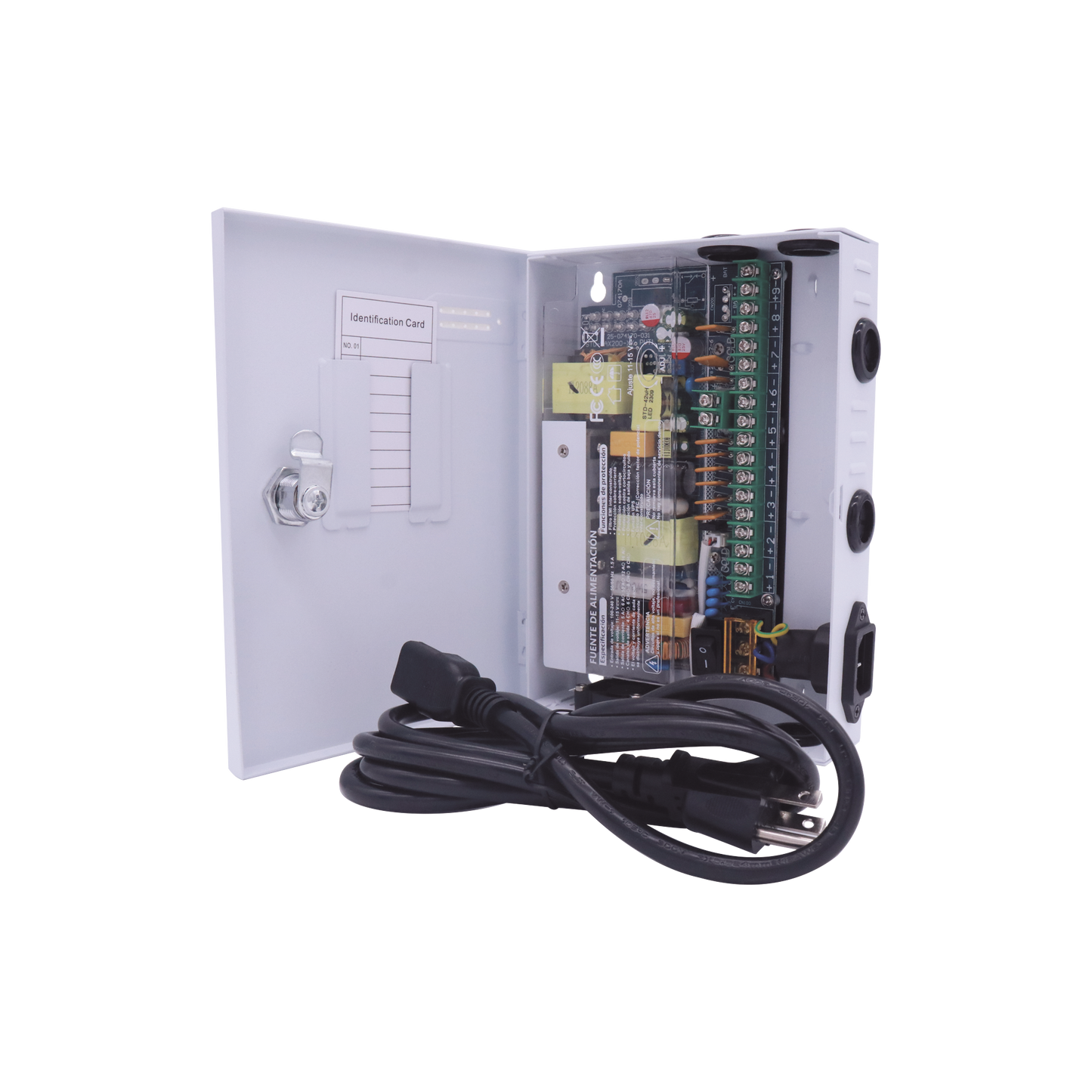 Fuente de poder PREMIUM 11-15 V 9 canales 16 A Alta tecnología en seguridad Doble ventilador Hasta 1.8 Amperes por Salida Filtro de ruido por canal Diseño de alta gama EPCOM POWERLINE XP9DC16HD - SILYMX