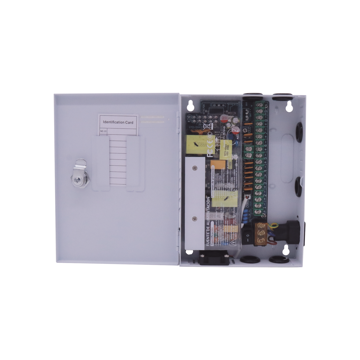 Fuente de poder PREMIUM 11-15 V 9 canales 16 A Alta tecnología en seguridad Doble ventilador Hasta 1.8 Amperes por Salida Filtro de ruido por canal Diseño de alta gama EPCOM POWERLINE XP9DC16HD - SILYMX