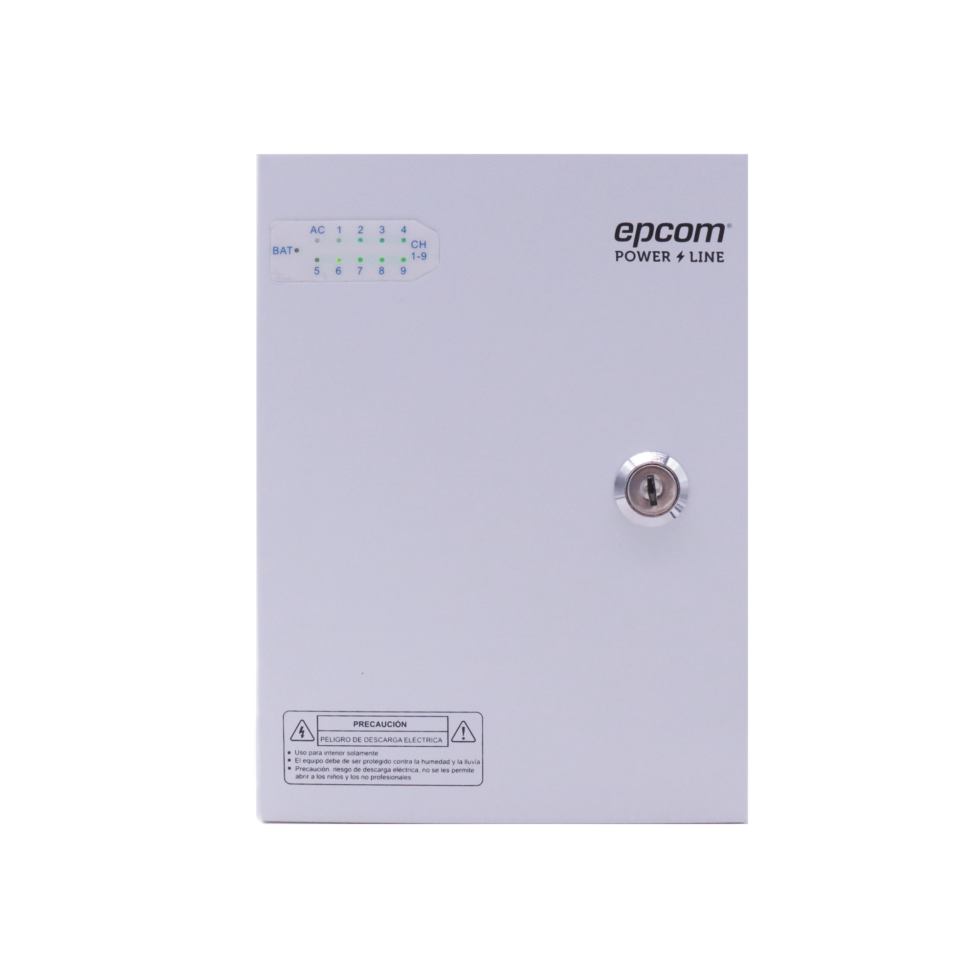 Fuente PREMIUM 11-15 V 9 canales 16 A Alta tecnología en seguridad Doble ventilador Hasta 1.8 Amperes por Salida Filtro de ruido por canal Diseño de alta gama EPCOM POWERLINE XP9DC16HD - SILYMX