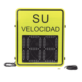 Radar Medidor de Velocidad de 3 Dígitos Doble Relevador Micro SD Puerto red TCP IP Detección de Exceso de Velocidad Integración con Cámara XRADAR-IP - SILYMX
