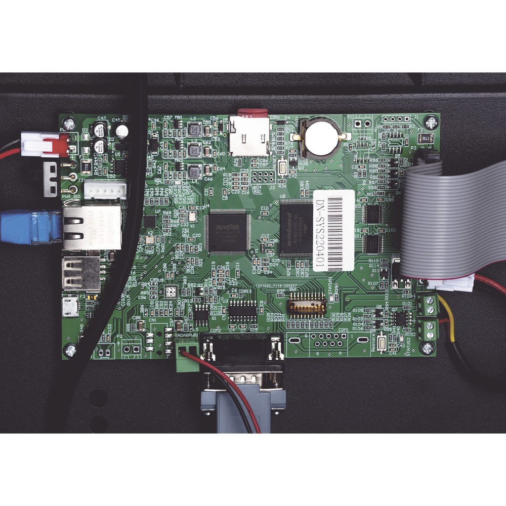 Radar Medidor de Velocidad de 3 Dígitos Doble Relevador Micro SD Puerto red TCP IP Detección de Exceso de Velocidad Integración con Cámara XRADAR-IP - SILYMX