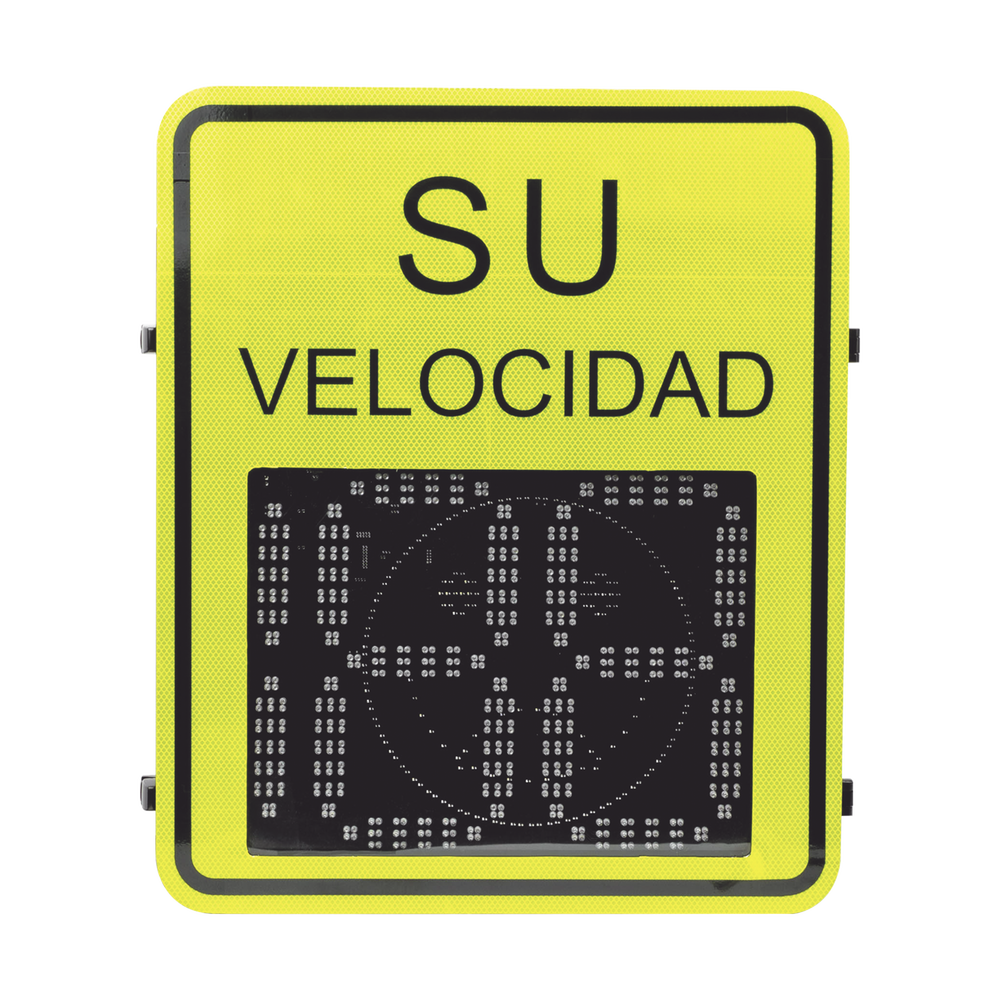 Radar Medidor de Velocidad de 3 Dígitos Doble Relevador Micro SD Puerto red TCP IP Detección de Exceso de Velocidad Integración con Cámara XRADAR-IP