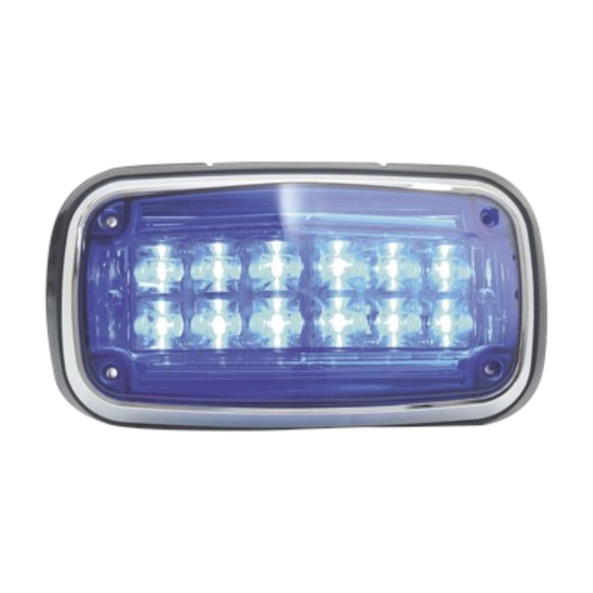 Luz de advertencia 8 X 4 pulgadas Color Azul IP67 SAE XT1885B - SILYMX