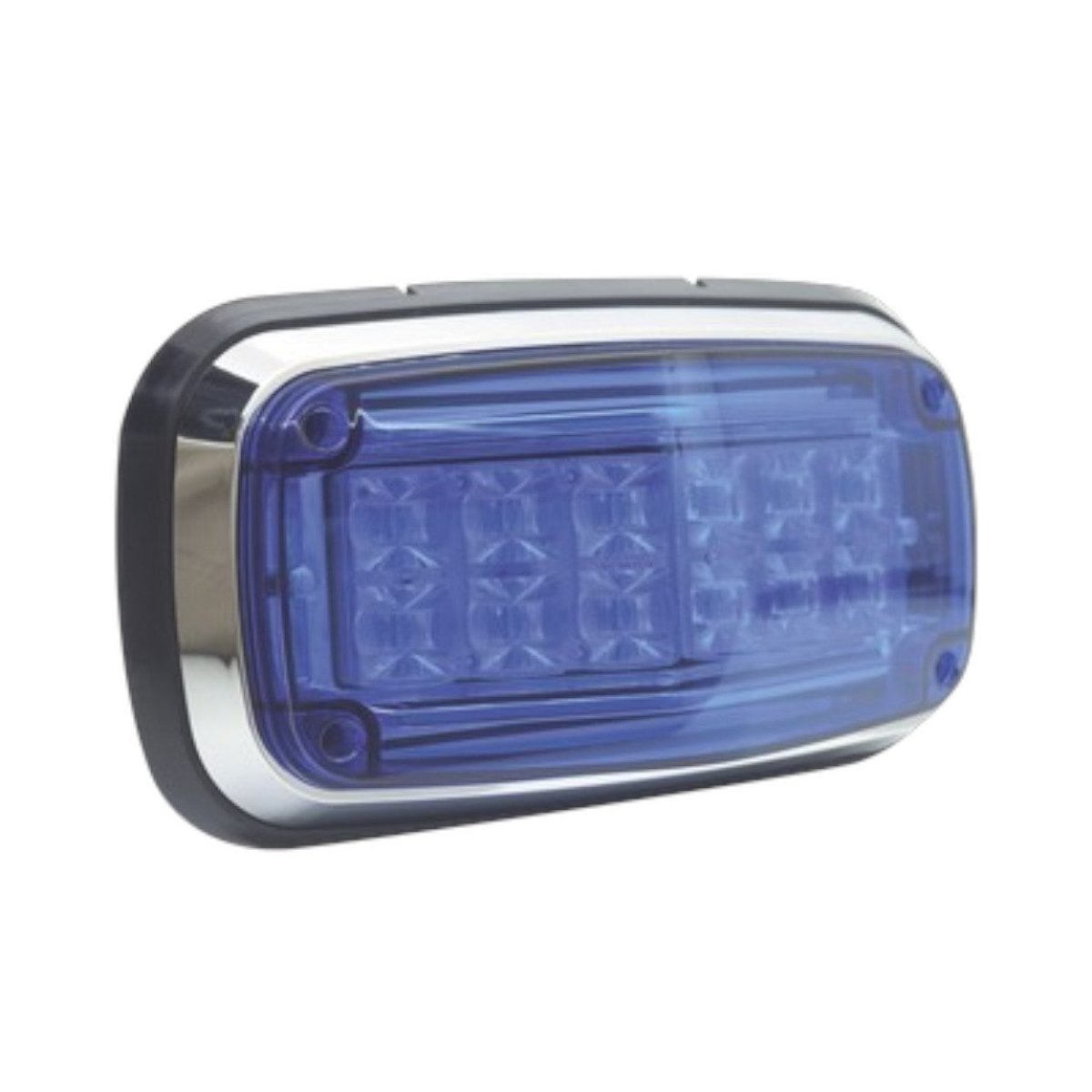 Luz de advertencia 8 X 4 pulgadas Color Azul IP67 SAE XT1885B - SILYMX