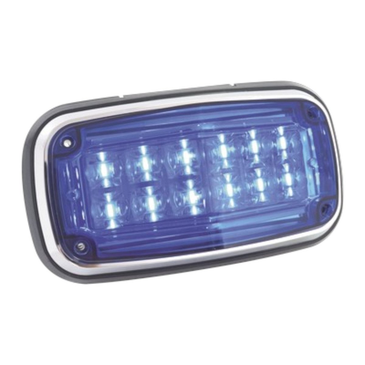 Luz de advertencia 8 X 4 pulgadas Color Azul IP67 SAE XT1885B - SILYMX