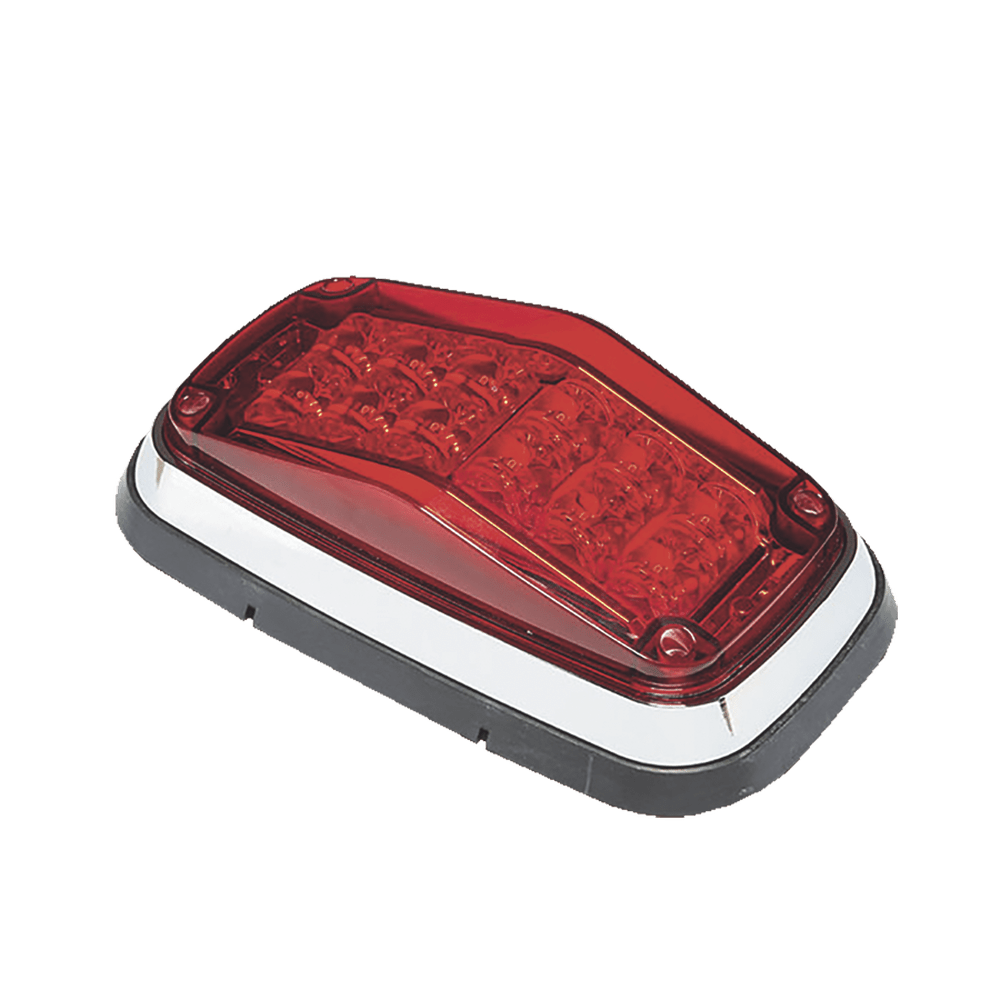 Luz de advertencia 8 X 4" Color Rojo IP67 SAE Ideal Ambulancias XT1885R - SILYMX