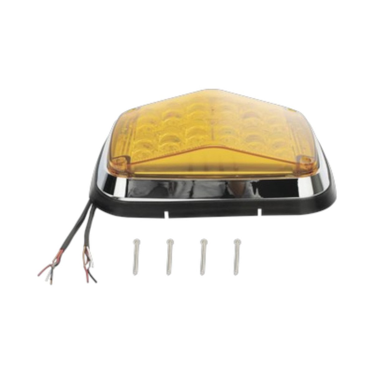 Luz de advertencia de 8 X 6pulgadas Color Ámbar SAE IP67 XT1895A - SILYMX