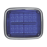 Luz de advertencia de 8 X 6" Color Azul, SAE IP67 Ideal Ambulancias - SILYMX