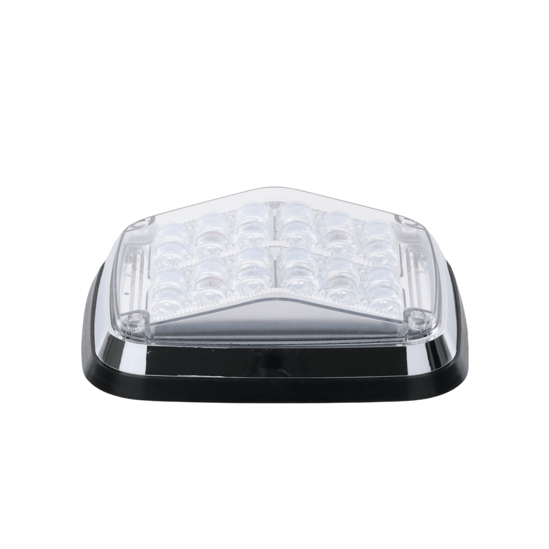Luz de advertencia de 8 X 6" Color Rojo / Claro SAE, IP67 Ideal para Ambulancias - SILYMX