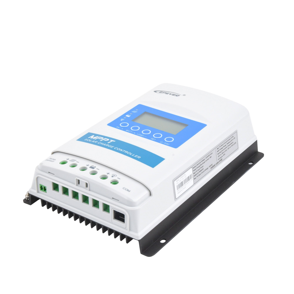 Controlador Solar Epever MPPT 30A 12/24V Máximo Voltaje de Circuito Abierto Voc 100Vcc Configurable para Baterías de Litio XTRA-3210-N - SILYMX