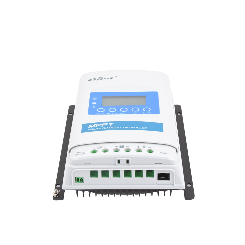 Controlador Solar Epever MPPT 30A 12/24V Máximo Voltaje de Circuito Abierto Voc 100Vcc Configurable para Baterías de Litio XTRA-3210-N - SILYMX