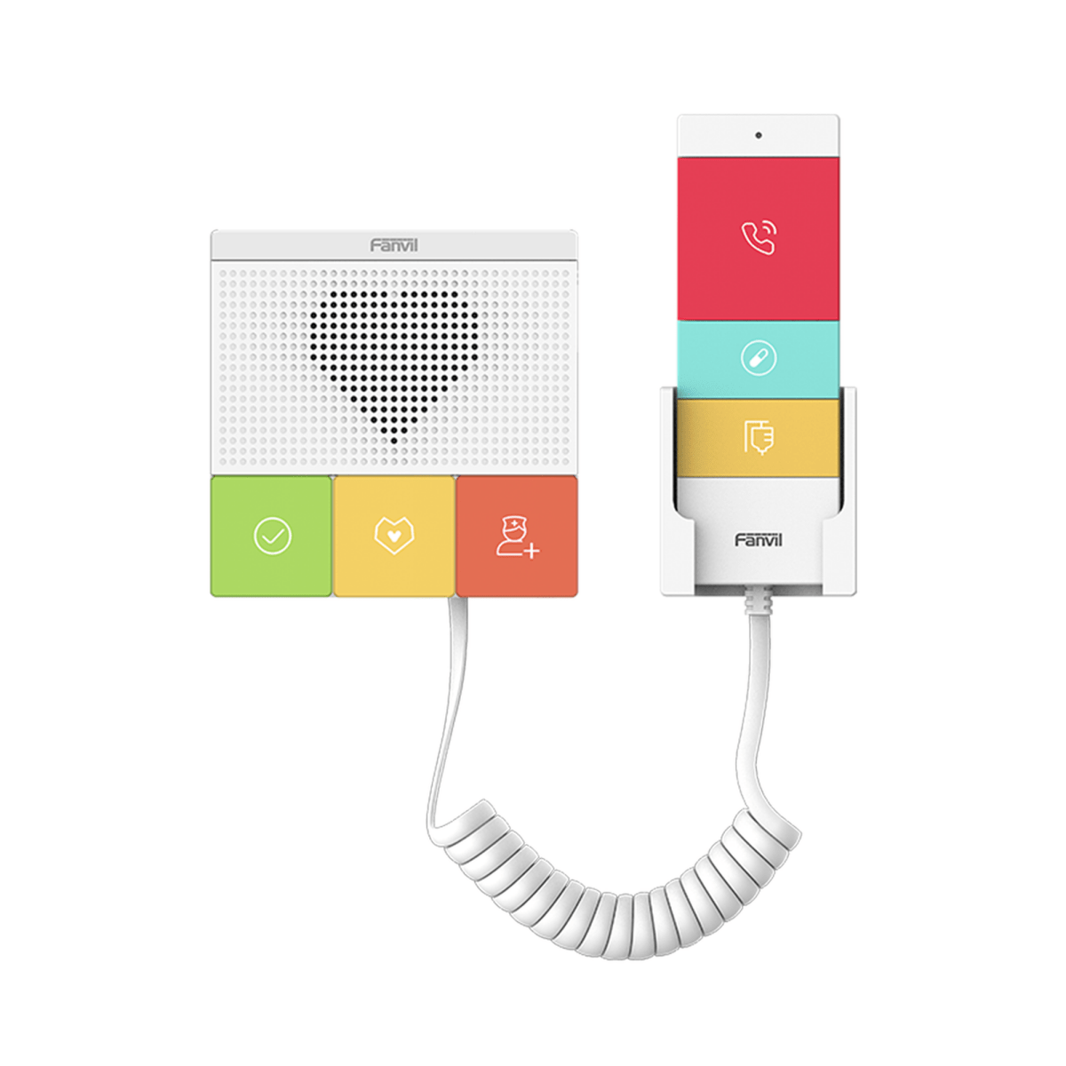 VoIP - Telefonía IP - VideoconferenciaFANVILY501WYIntercomunicador SIP Wi - Fi Hospital Antibacterial 6 Botones Relevador Fanvil Y501WY - SILYMX