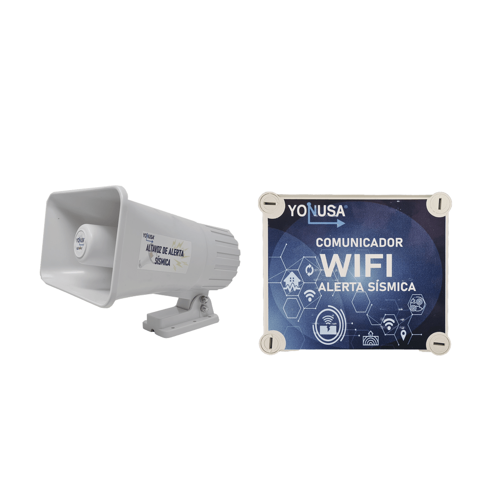 KIT de Alertamiento SISMICO con Audio Oficial SASMEX por WIFI YKIT-SISMICO-WIFI - SILYMX