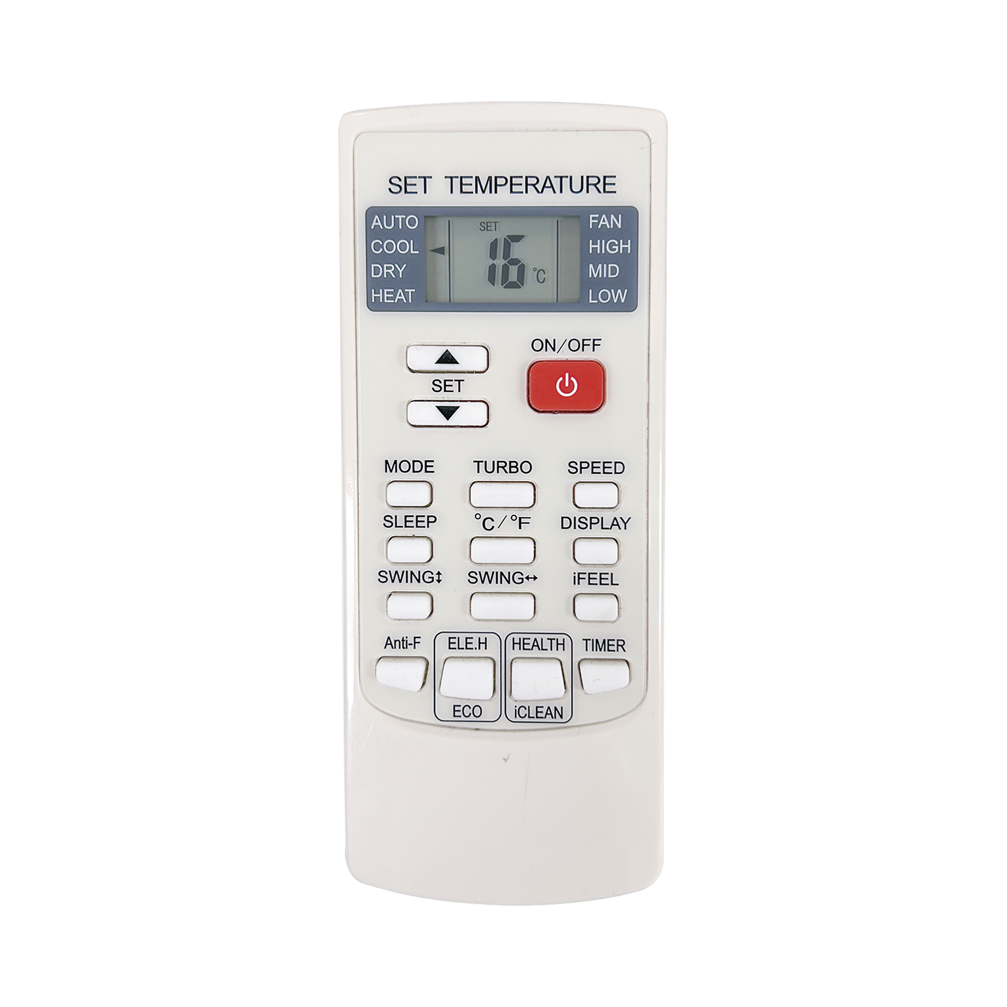 Control Remoto para Minisplit AUFIT YKRH/101E - SILYMX