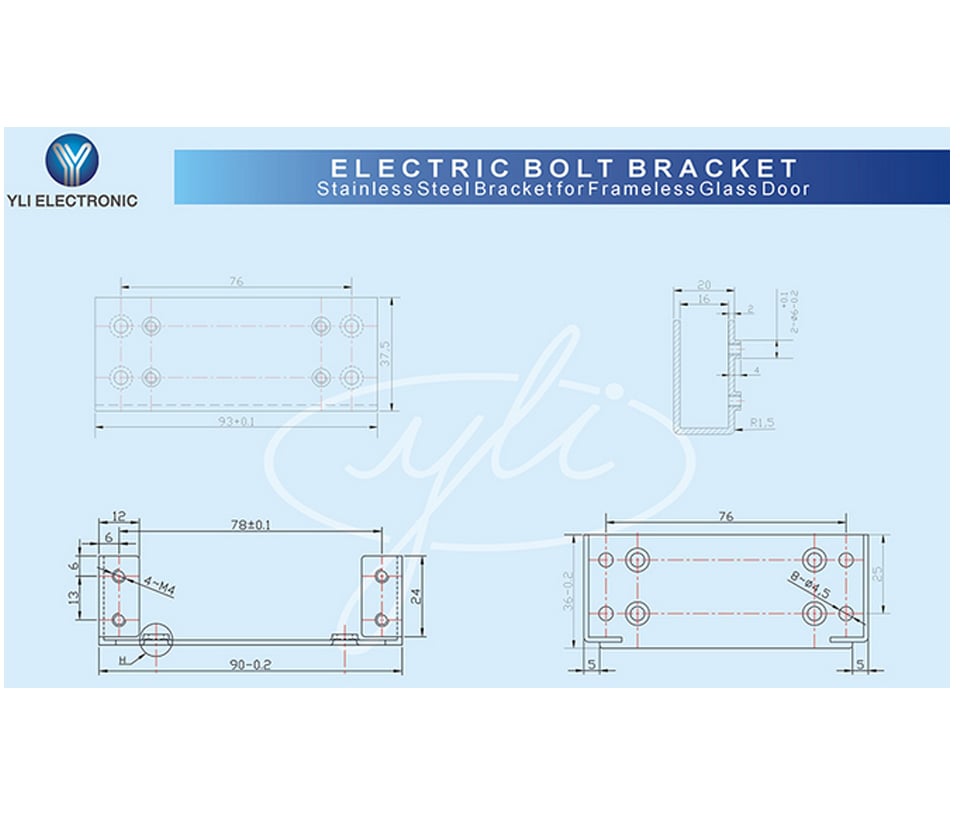 Paquete de cerradura de perno para control de acceso YB-300 + YM-600 - SILYMX