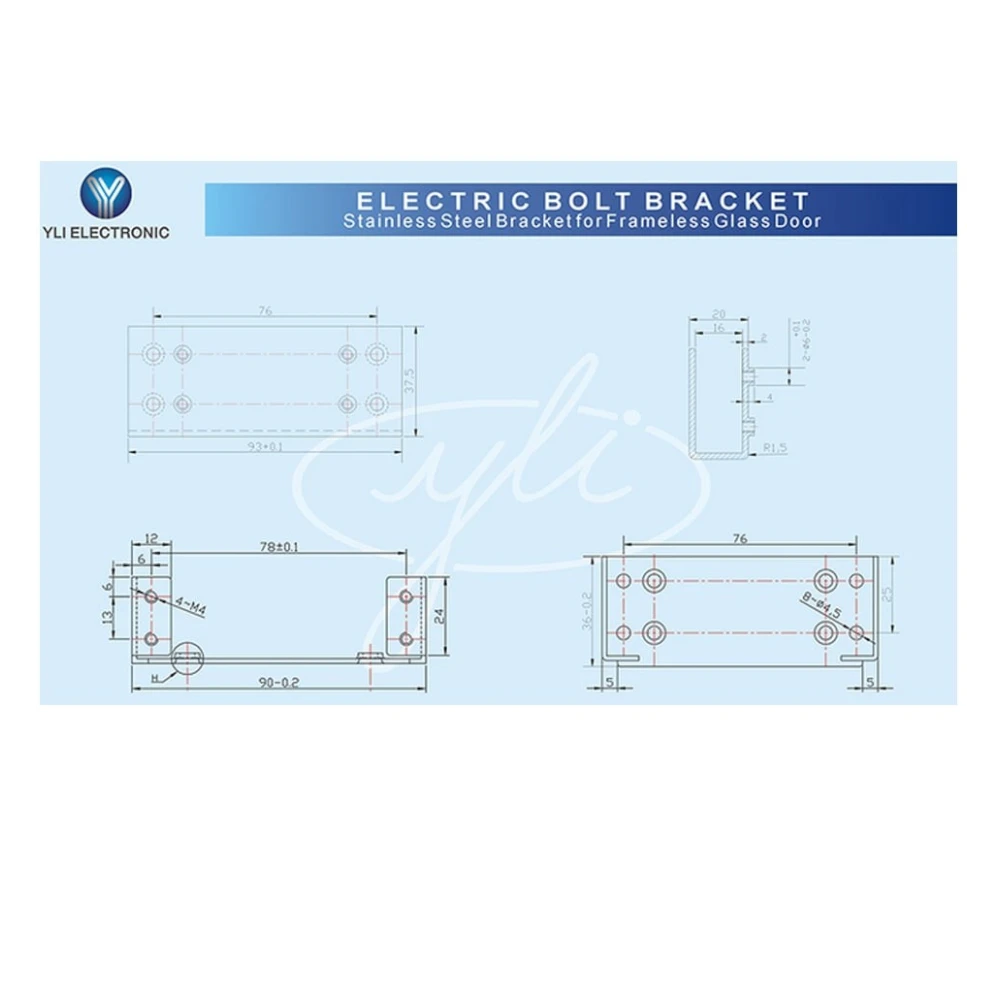 Paquete de cerradura de perno para control de acceso YB-300 + YM-600 - SILYMX