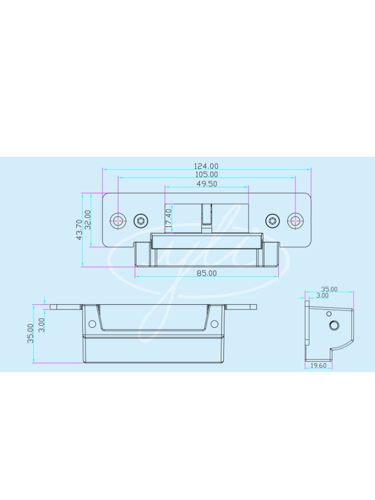 Cerradura Eléctrica para Control de Acceso Señal Ajustable NO y NC YS-138-S - SILYMX