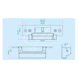 Cerradura Eléctrica para Control de Acceso Señal Ajustable NO y NC YS-138-S - SILYMX