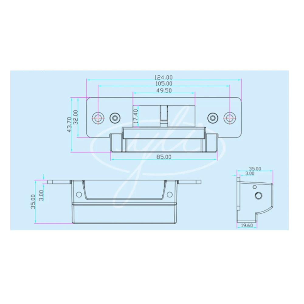 Cerradura Eléctrica para Control de Acceso Señal Ajustable NO y NC YS-138-S - SILYMX