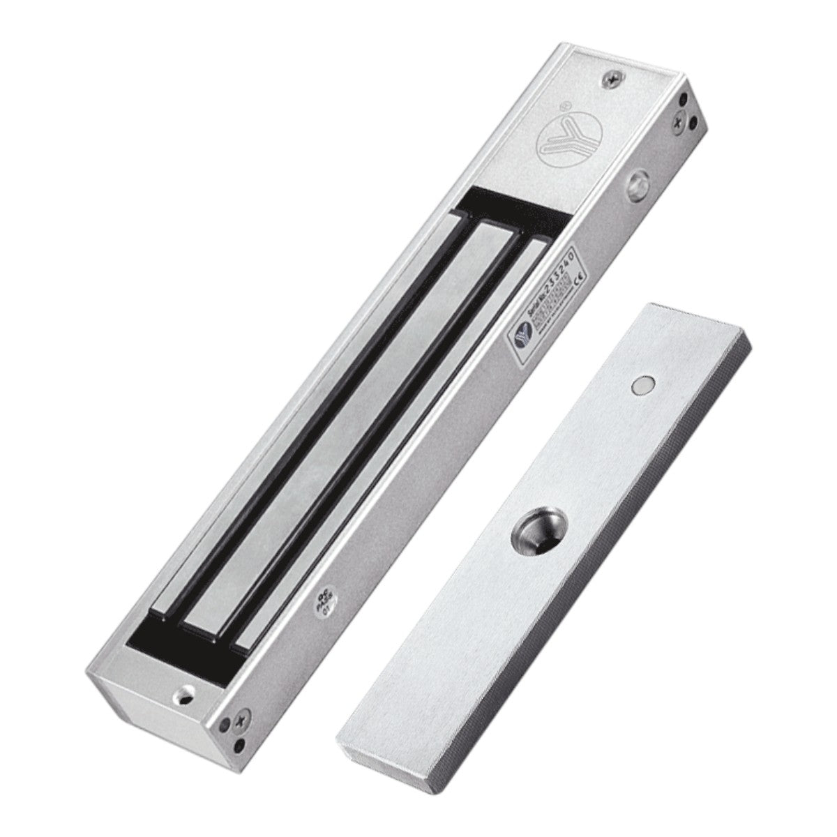 Cerradura Magnética con LED Fuerza de Sujeción 280Kg 600Lb Voltaje Dual 12v 24 VDC  Puertas de madera vidrio metálica YL1 YM-280N(LED) - SILYMX