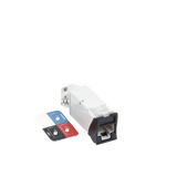 Jack Z-MAX Cat6A Blindado Montaje híbrido en Placa de Pared (Plano y Angulado) Color Negro Z6A-S01 - SILYMX