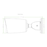 Cámara IP Bullet 5 Megapíxeles Compresión H.265 Lente 3.6 mm Alcance IR 30 mts Detección Facial Micrófono Integrado Carcasa metálica PoE IP67 P2P ONVIF Profile S BS-855P22C-S7-MI - SILYMX