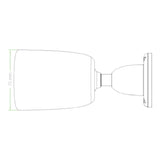 Cámara IP Bullet 5 Megapíxeles Compresión H.265 Lente 3.6 mm Alcance IR 30 mts Detección Facial Micrófono Integrado Carcasa metálica PoE IP67 P2P ONVIF Profile S BS-855P22C-S7-MI - SILYMX