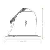 Cámara IP Domo 5 Megapíxeles Compresión H.265 ES-855P21C-S7-MI - SILYMX