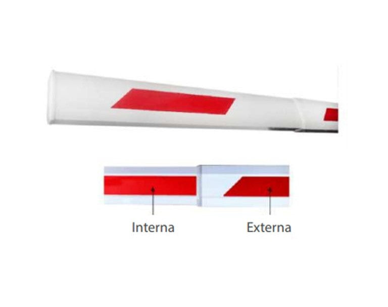 Brazo Telescópico de 2.6 m hasta 4.5 metros para Barrera CMP200 ZKTECO YC45M Telescopic Boom(4.5m) - SILYMX