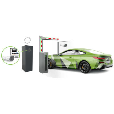 Cámara IP Bullet 2 MP Zkteco para reconocimiento de placas Software LPR integrado Lente Motorizado POE IP67 Audio Ranura para tarjeta SD BL-852Q38A-LP - SILYMX