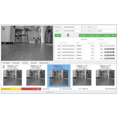 Cámara IP Bullet 2 MP Zkteco para reconocimiento de placas Software LPR integrado Lente Motorizado POE IP67 Audio Ranura para tarjeta SD BL-852Q38A-LP - SILYMX