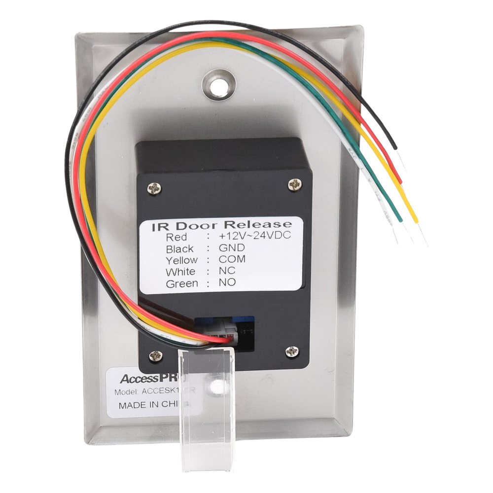 Botón de Salida sin Contacto Sensor IR Control Remoto LED Indicador ACCESSPRO ACCESK1LTR - Imagen 3
