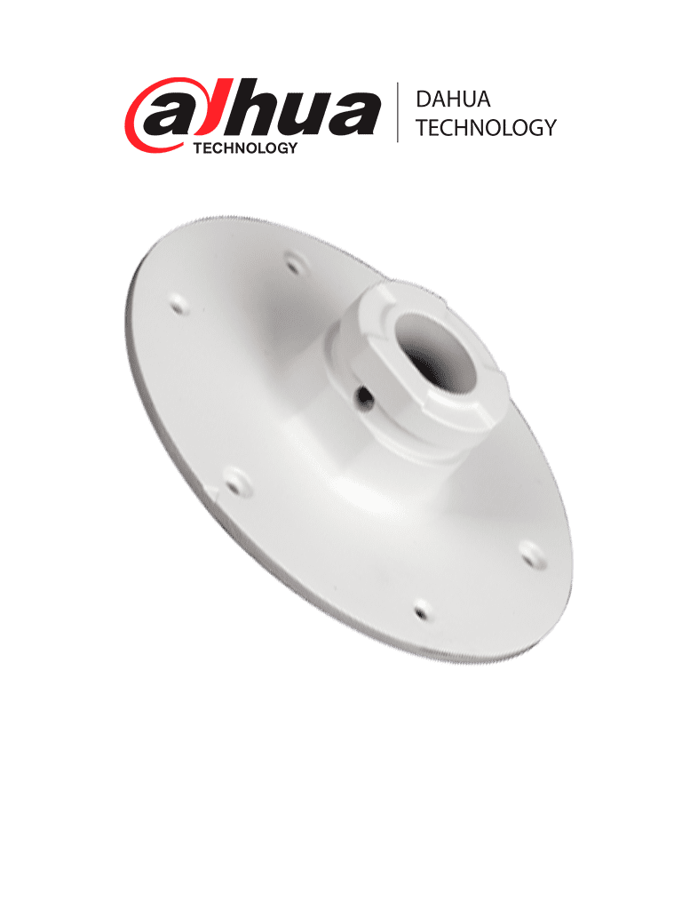 Adaptador Brazo Pared Techo PTZ Compatible PFB300C PFB303W Aluminio DAHUA DH-PFA108 - SILYMX