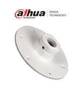 Adaptador Brazo Pared Techo PTZ Compatible PFB300C PFB303W Aluminio DAHUA DH-PFA108 - SILYMX