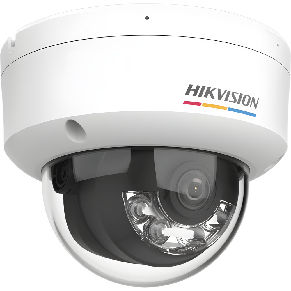 Camara Domo IP 4MP ColorVu 3.0 AcuSense Lite Microfono IR 30m PoE Exterior Hikvision DS-2CD1147G3-LIUF