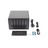 Servidor NASUGREEN25898BNAS UGREEN NASync DXP6800 Pro Intel Core i5 - 1215U 10 Núcleos 6 Bahías SATA + 2 M.2 NVMe 2 Puertos Thunderbolt 4 2 Puertos 10GbE 8K HDMI PCIe 4.0 x4 DDR5 Hasta 64GB Multiplataforma 25898B - SILYMX