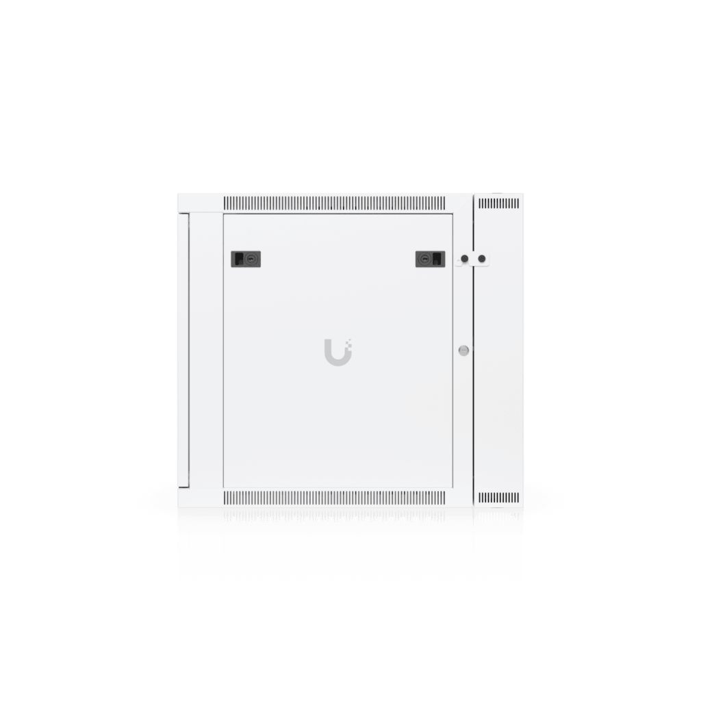 Gabinete Ubiquiti UniFi 12U 600 x 703 mm – Rack Cerrado para Pared con Vidrio Templado y Puerta Abatible Swing-Out UACC-RACK-12U-WALL-SW-G - SILYMX