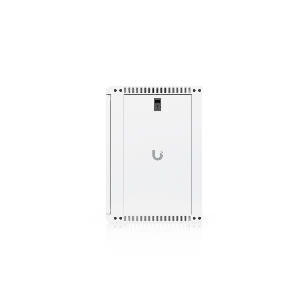 Gabinete Ubiquiti UniFi 12U 550 x 450 mm – Rack Cerrado para Pared con Vidrio Templado y Ventilación Integrada UACC-RACK-12U-WALL-450-G - SILYMX
