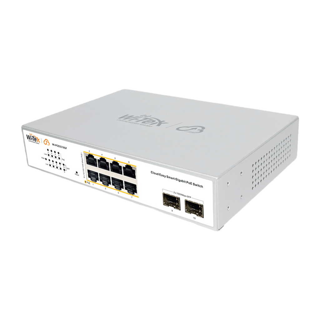 Switch Administrable PoE 8 puertos PoE af/at Gigabit 2 x SFP Gigabit Administración Cloud Gratuita Presupuesto 120 W - SILYMX