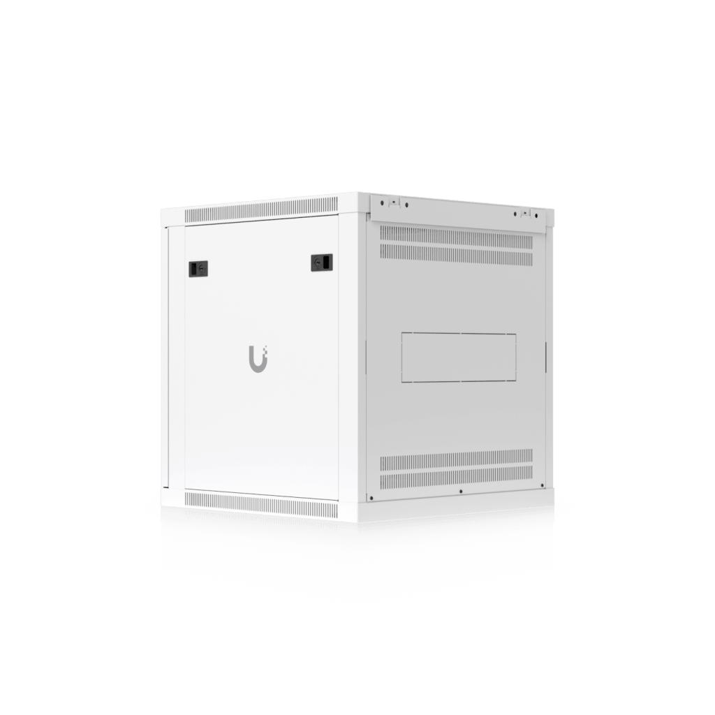 Gabinete Ubiquiti UniFi 12U 598 x 600 mm – Rack Cerrado para Pared con Vidrio Templado y Ventilación Integrada UACC-RACK-12U-WALL-600-G - SILYMX