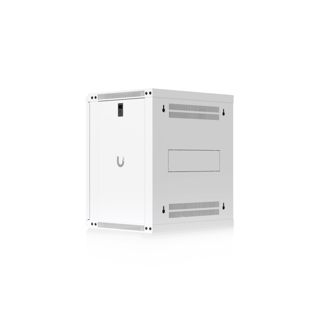 Gabinete Ubiquiti UniFi 12U para Pared 550 x 450 mm – Rack Cerrado con Puerta Perforada y Ventiladores Integrados UACC-RACK-12U-WALL-450-P - SILYMX