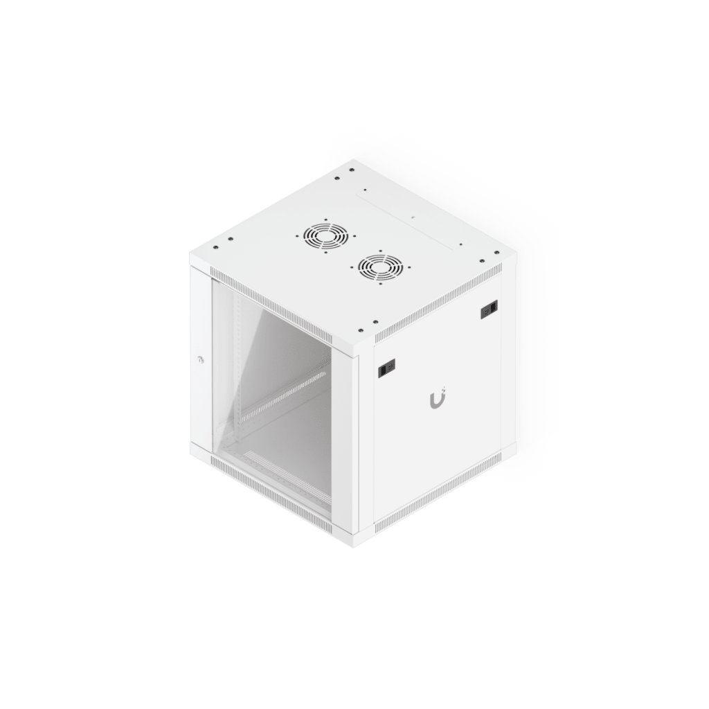 Gabinete Ubiquiti UniFi 12U 598 x 600 mm – Rack Cerrado para Pared con Vidrio Templado y Ventilación Integrada UACC-RACK-12U-WALL-600-G - SILYMX