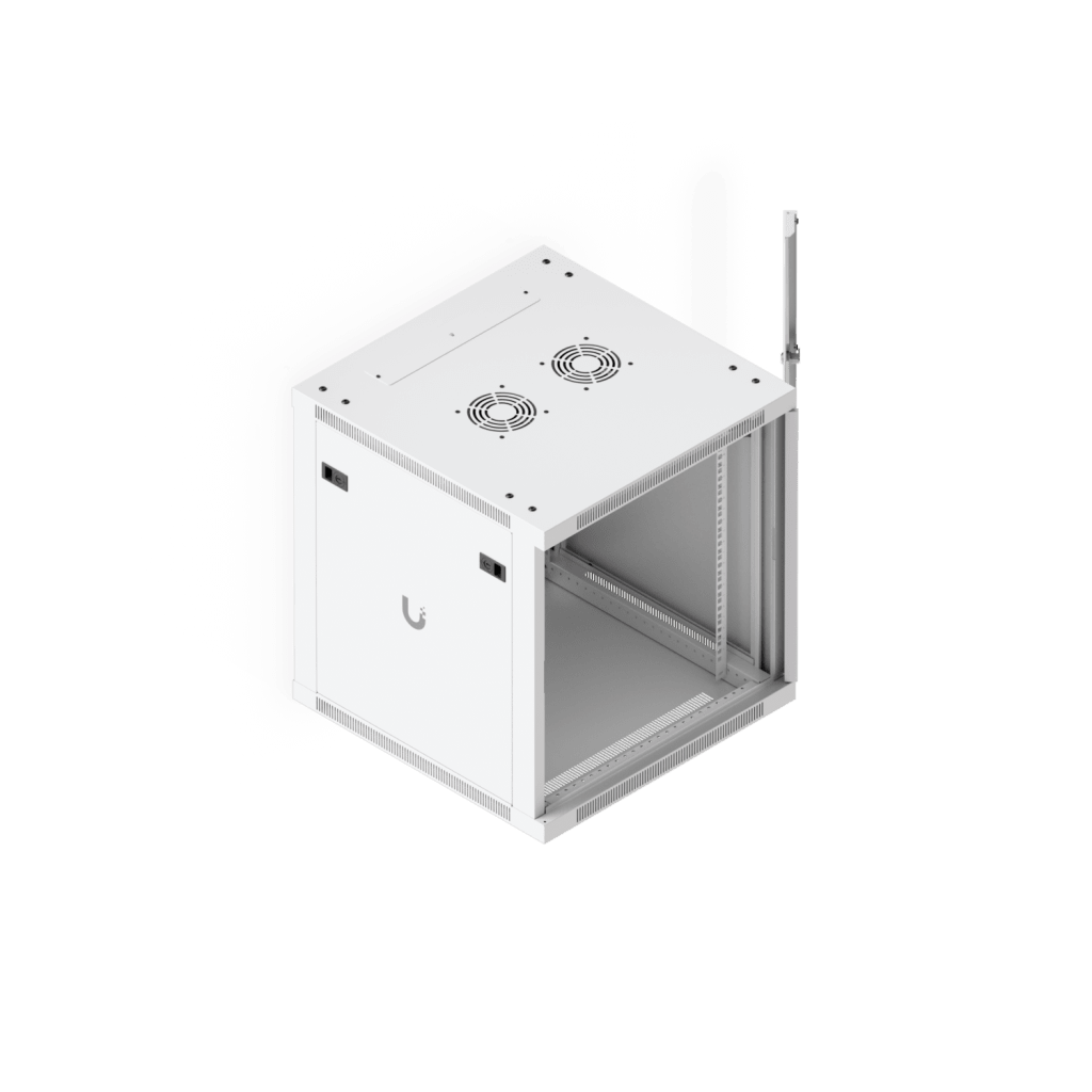 Gabinete Ubiquiti UniFi 12U 598 x 600 mm – Rack Cerrado para Pared con Vidrio Templado y Ventilación Integrada UACC-RACK-12U-WALL-600-G - SILYMX