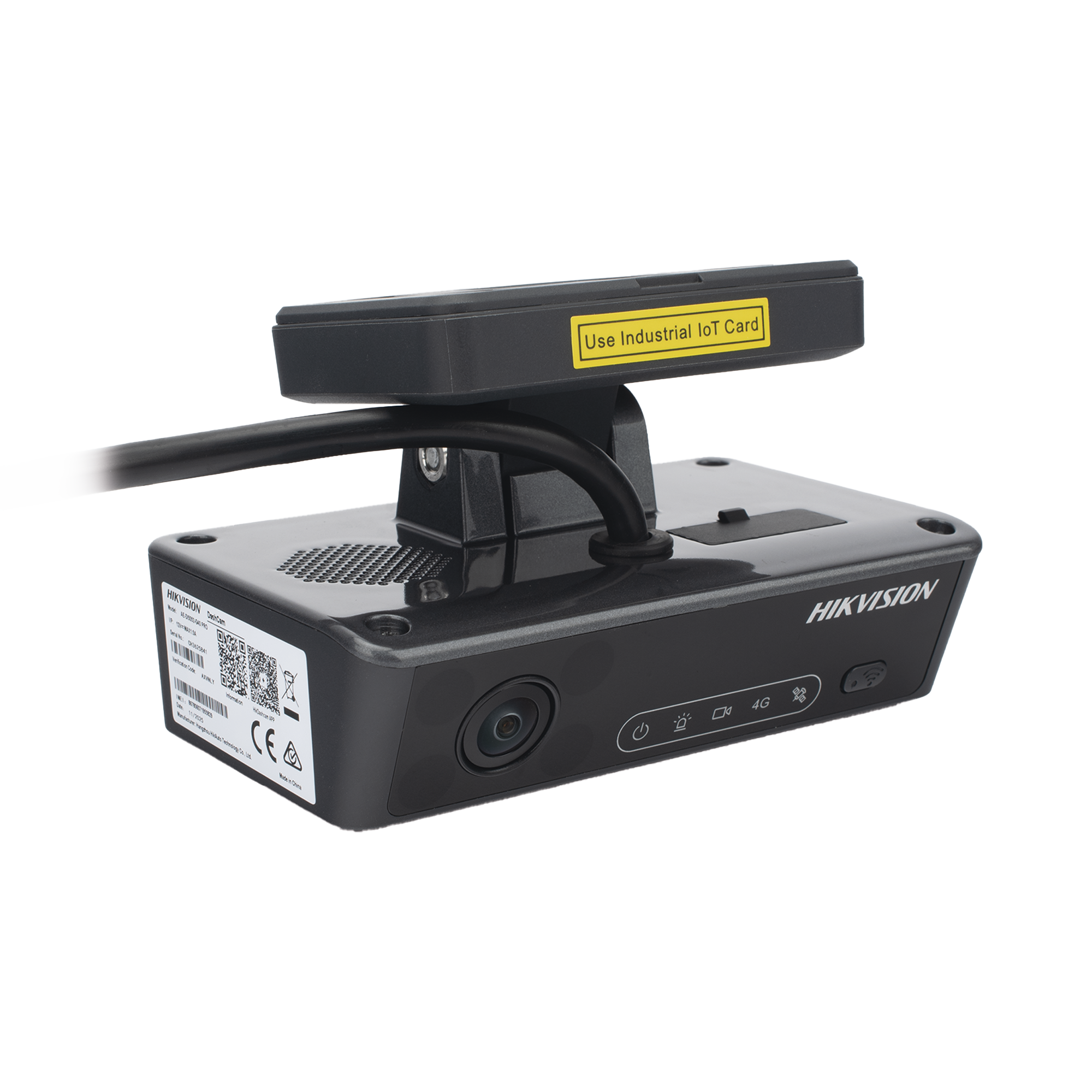 Dashcam 4G LTE / 5 Canales de Video (2 Predeterminados y 3 de Extensión) / Cámara Frontal 1620P y Trasera 1080P / Audio Bidireccional / GPS-GLONASS-GALILEO / Wi-Fi / Bluetooth y 4G / Micro SD HIKVISION - Imagen 1