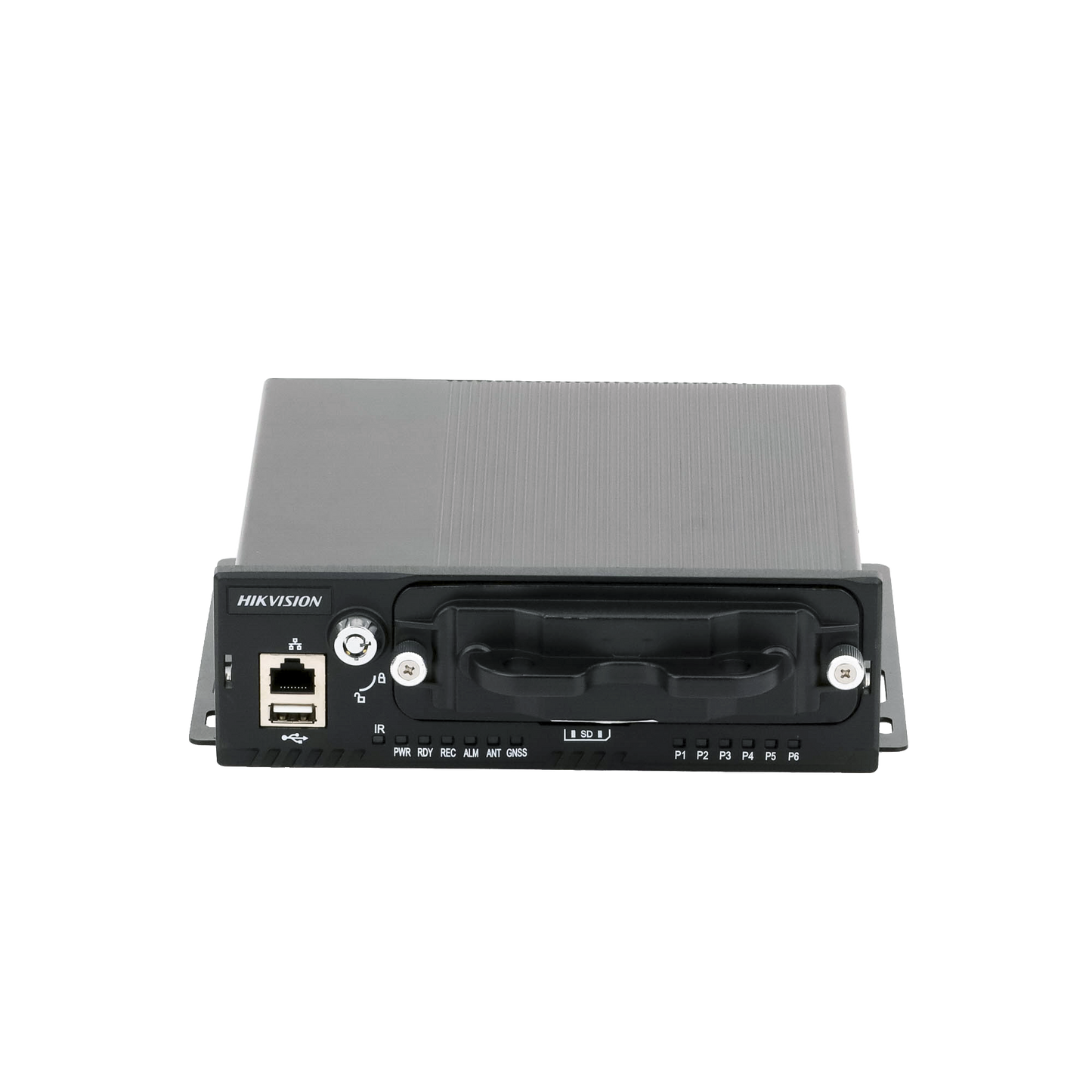 NVR Móvil de 4 Canales de 2 Megapixel / 4 PoE + 4 vía Switch Extendible / 2 Bahías de Disco Duro / Incluye Modulo GPS / conector RJ45 HIKVISION - Imagen 1