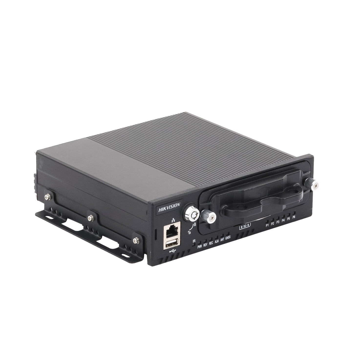 NVR Móvil de 4 Canales de 2 Megapixel / 4 PoE + 4 vía Switch Extendible / 2 Bahías de Disco Duro / Incluye Modulo GPS / conector RJ45 HIKVISION - Imagen 2