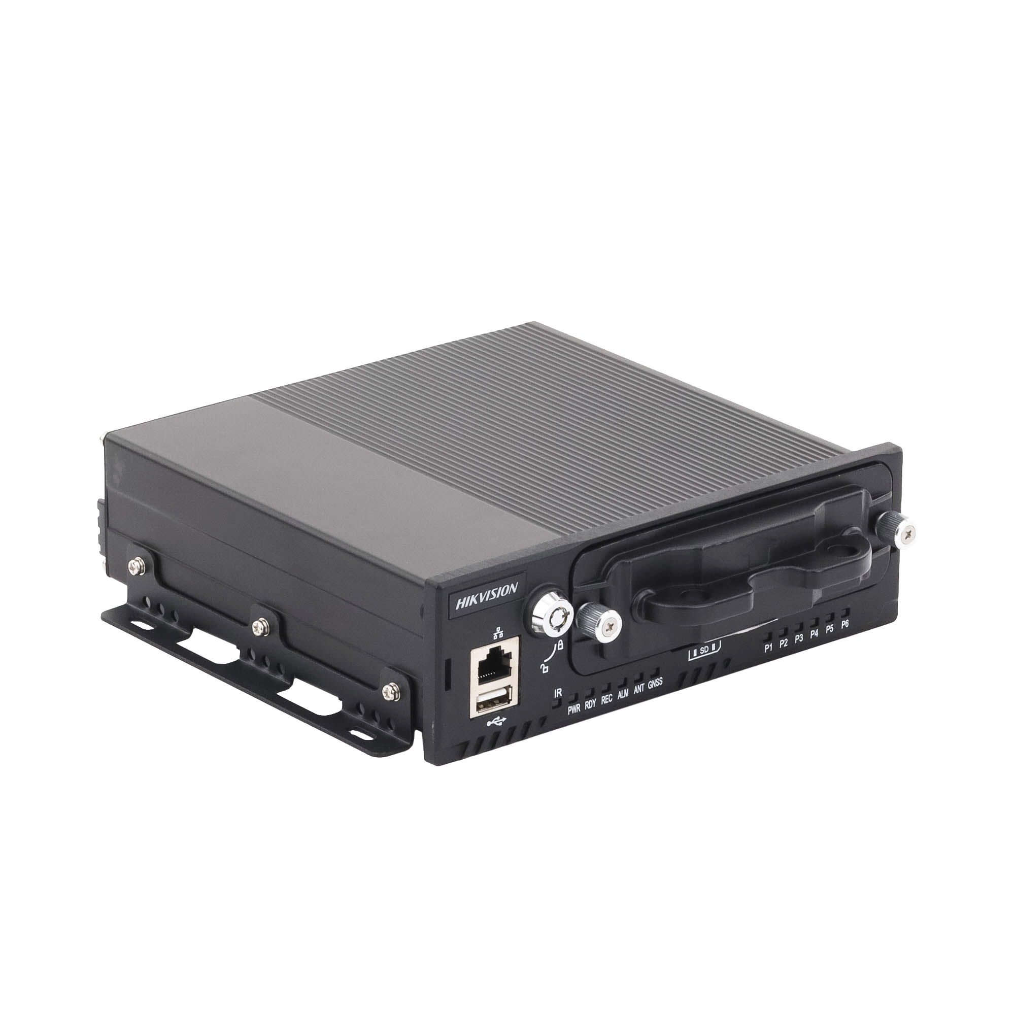 NVR Móvil de 4 Canales de 2 Megapixel / 4 PoE + 4 vía Switch Extendible / 2 Bahías de Disco Duro / Incluye Modulo GPS / conector RJ45 HIKVISION - Imagen 2