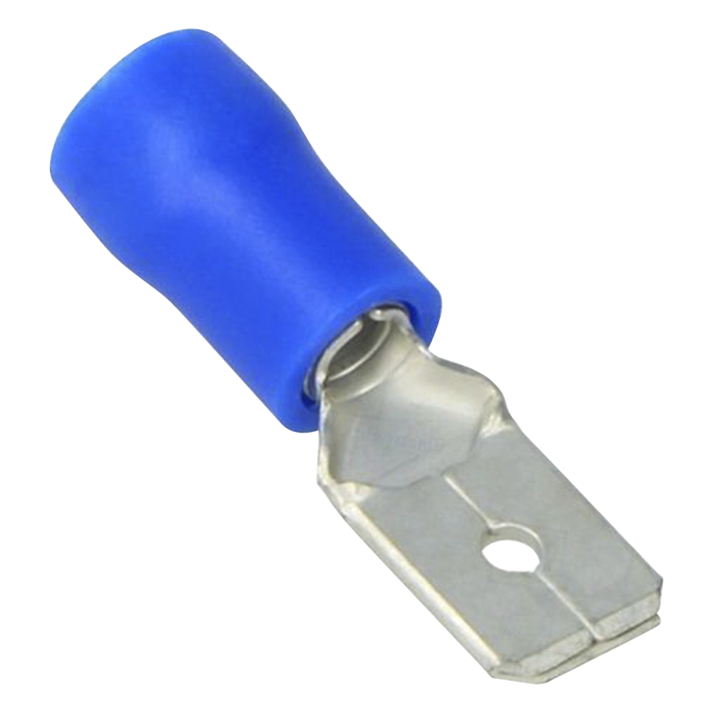 Terminal Macho Aislada 16-14 AWG Azul Paquete 25 Piezas 21.2 x 10.3 x 6.2 mm EPCOM POWERLINE AE51201 - Imagen 1