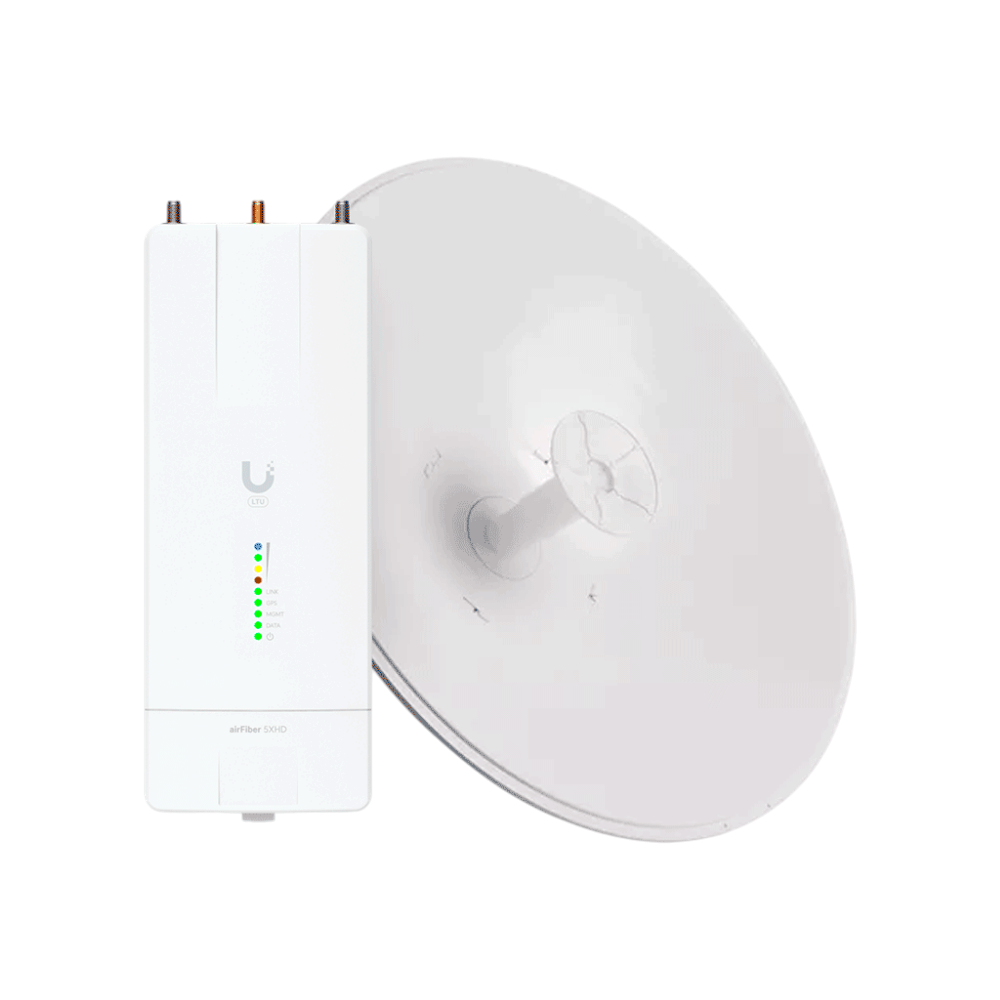 Ubiquiti AF-5XHD-30-S45 - Kit AirFiber con Radio AF-5XHD y Antena AirFiber de 30 dBi Slam-45 ideal para enlaces PTP de clase carrier BACKHAUL con hasta 500 Mbps Full Duplex en banda libre de 5.8 GHz. - Imagen 1