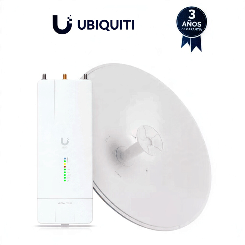 Kit Enlace PtP AirFiber 5.8 GHz 500 Mbps Full Duplex Antena 30 dBi Slam-45 Ubiquiti AF-5XHD-30-S45
